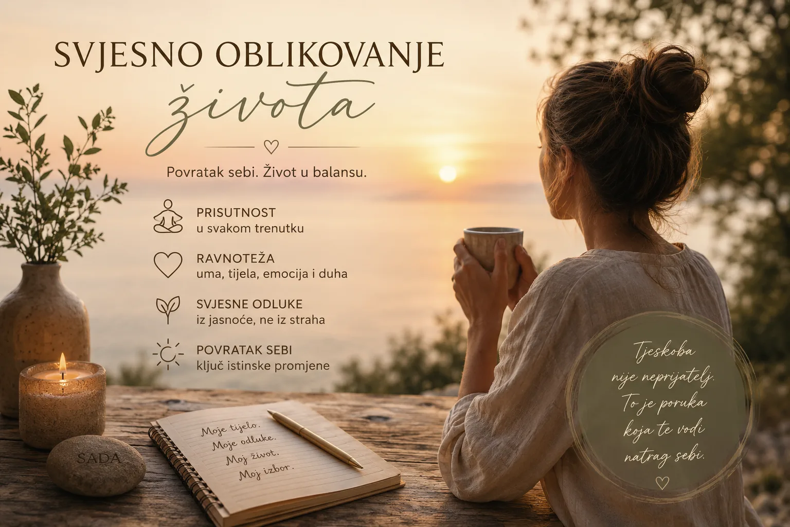 Svjesno oblikovanje života: Kako pronaći balans i riješiti tjeskobu iz korijena